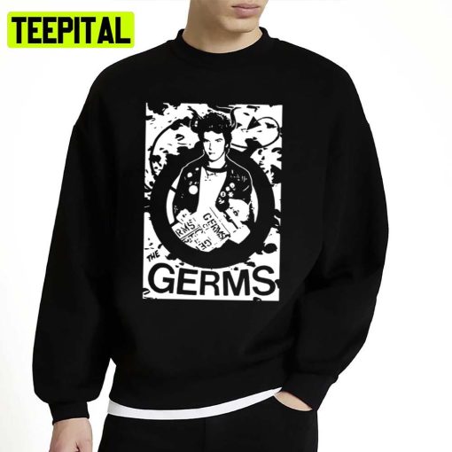 Black And White Portrait Music Legend Germs Band Unisex Sweatshirt