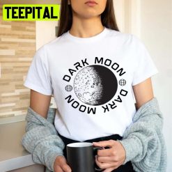 Black Logo Design Dark Moon Unisex T-Shirt