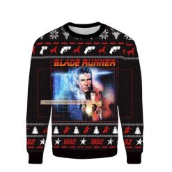 Blade Runner 1982 Characters Ugly Christmas 3D Sweater