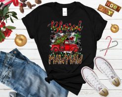 Blessed Mawmaw Red Truck Plaid Christmas Tree Shirt