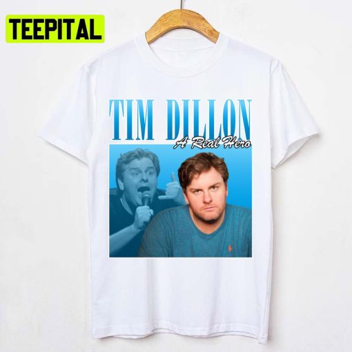 Blue Design Portrait Tim Dillon Vintage Unisex T-Shirt