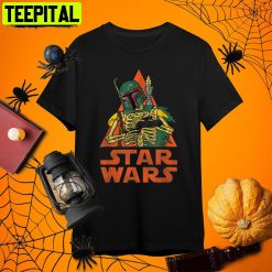 Boba Fett Skeleton Halloween Costume Retro Art Unisex T-Shirt