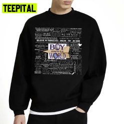 Boy Meets World Memorable Quotes Unisex Sweatshirt