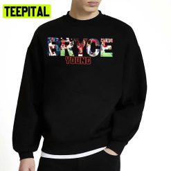 Bryce Young Logo Football Text Art Unisex Sweatshirt