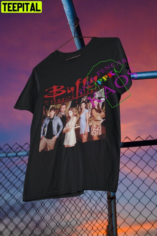 Buffy The Vampire Slayer Retro Design T-Shirt