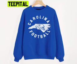 Carolina Football Vintage City Map Trending Unisex Sweatshirt