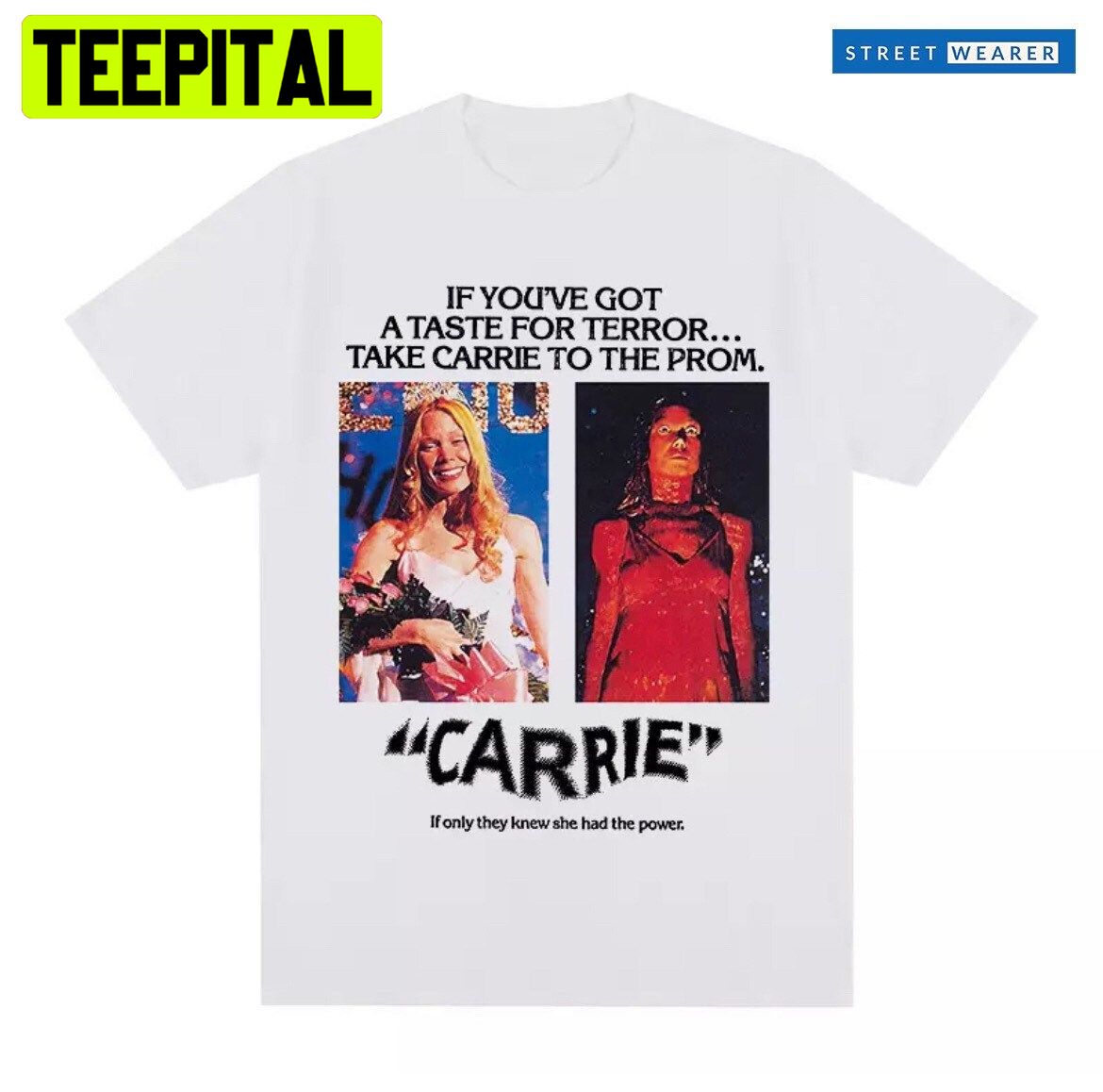 Carrie Movie Inspired Tee Manga Anime Harajuka Print Trending Unisex T-Shirt