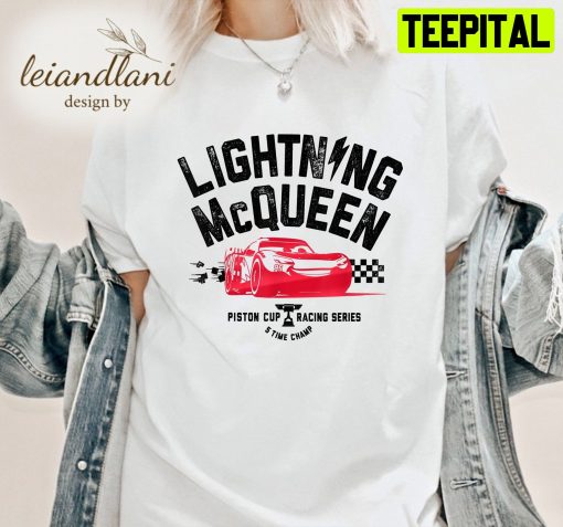 Cars 3 Lightning Mcqueen Ready Cars T Car Car Pixar Lightning Mcqueen Disney Unisesx T-Shirt