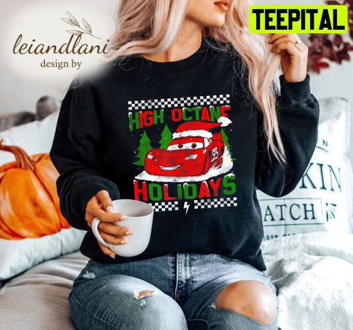 Cars Lightning High Octane Holidays Kid Pixar Christmas Sweatshirt