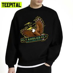 Cartoon Art Fly Eagles Fly Philadelphia Football Unisex Sweatshirt