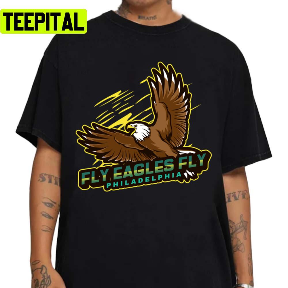 Cartoon Art Fly Eagles Fly Philadelphia Football Unisex Sweatshirt