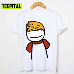 Cartoon Art Tommyinnit Simple Smile Face Unisex T-Shirt