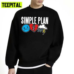 Cartoon Icons Simple Plan Unisex Sweatshirt