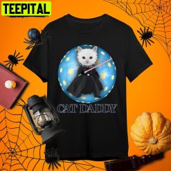 Cat Dad Costume Kitty Halloween Cat Dad Retro Art Unisex T-Shirt