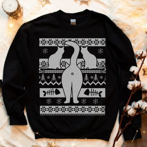 Cats Card Ugly Christmas Sweatshirt