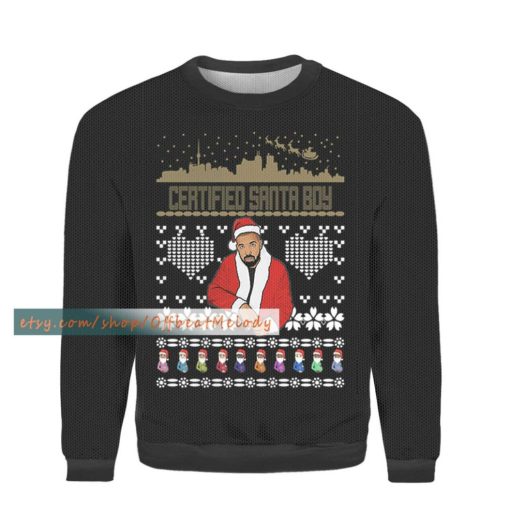 Certified Santa Boy Ugly Christmas Sweater