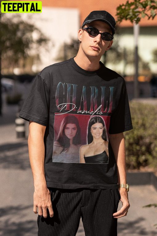 Charli D’amelio Portrait Retro Design T-Shirt