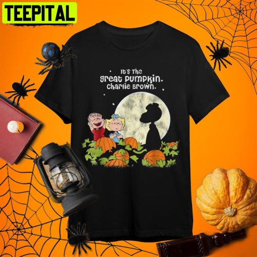 Charlie Brown Halloween It’s The Great Pumpkin Charlie Brown And Friends Retro Art Unisex T-Shirt