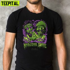 Cheech And Chong Zombies Scary Movie Retro Design T-Shirt