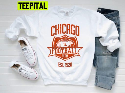 Chicago Football Team Est 1920 Vintage Trending Unisex Sweatshirt