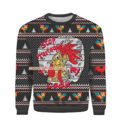 Chicken Stop Staring At My Cock Ugly Xmas 3D Sweater