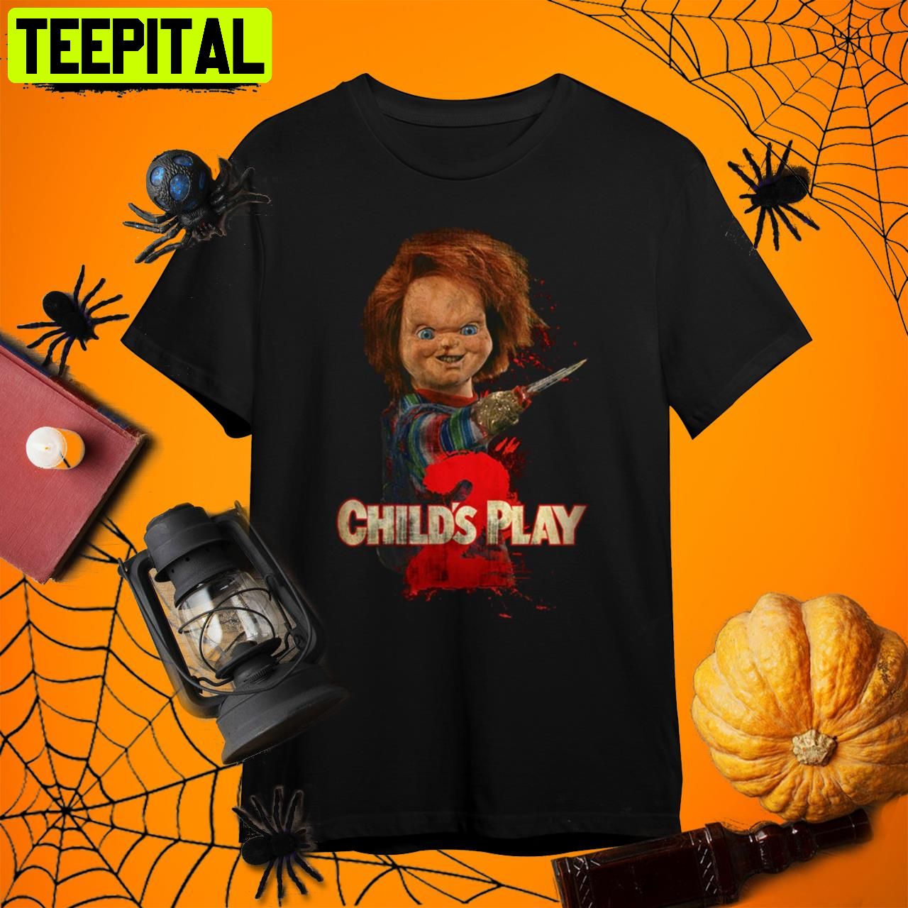 Child’s Play 2 Heres Chucky Retro Art Unisex T-Shirt