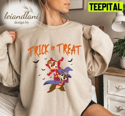 Chip And Dale Chip & Dale Couple Double Trouble Halloween Sweatshirt