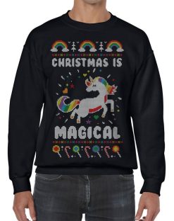 Christmas Is Magical Unicorn Ugly Sweater