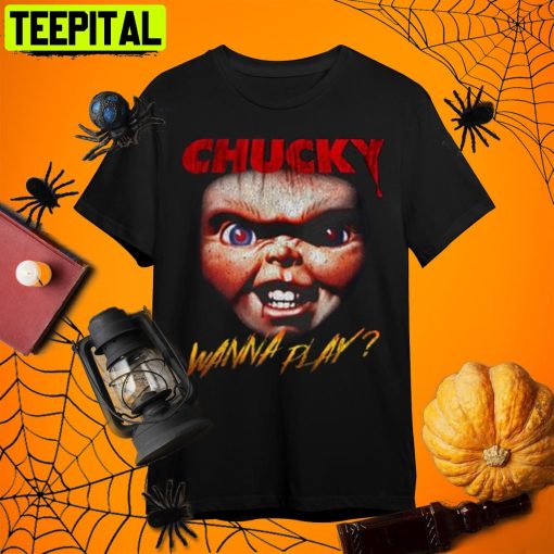 Chucky Child’s Play Adult Chucky Face Retro Art Unisex T-Shirt