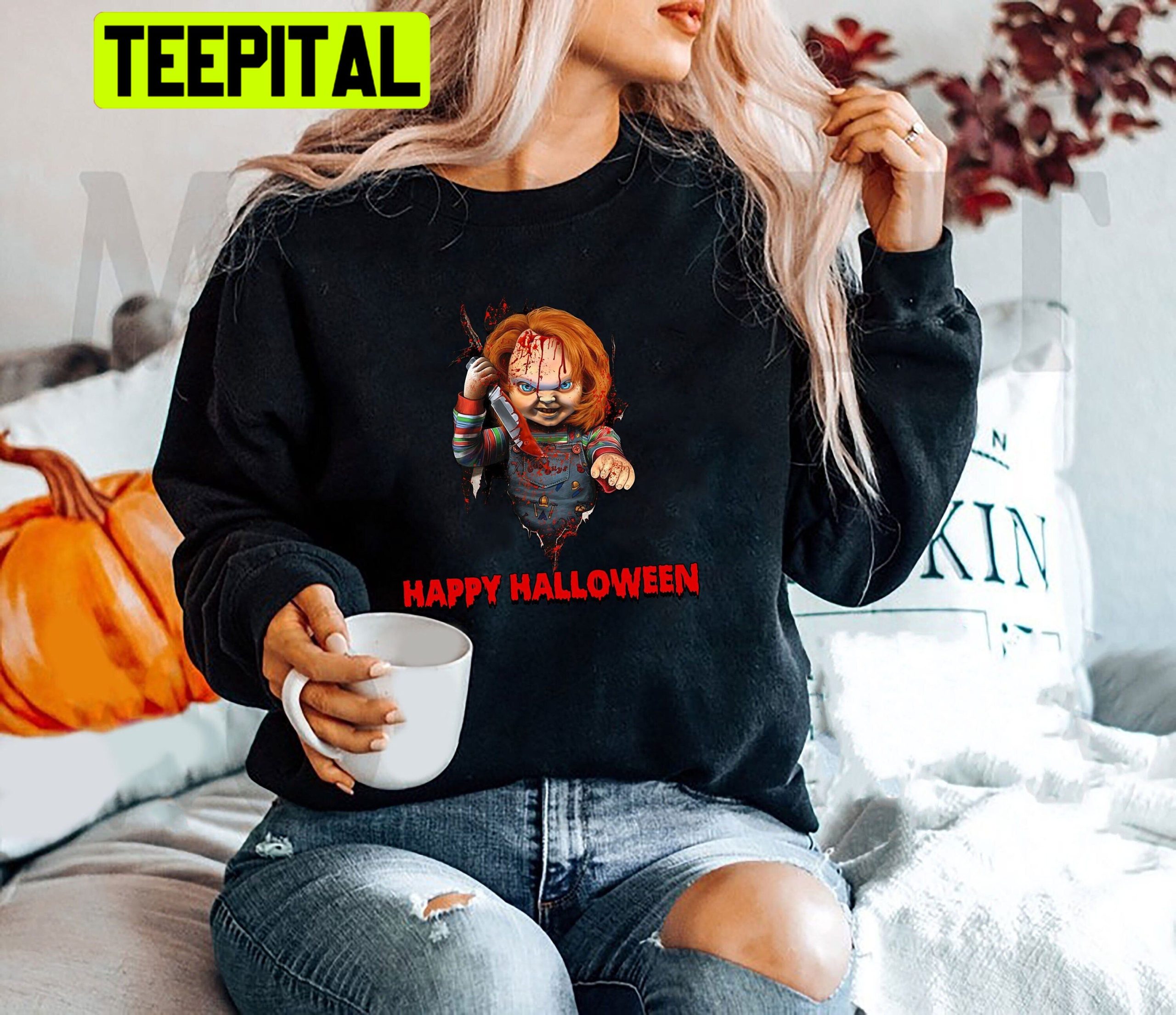 Chucky Halloween Spooky Season Trending Unisex Sweatshirt
