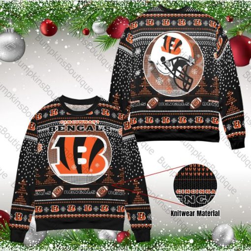 Cincinnati Bengals Unisex Ugly Christmas 3D Sweater