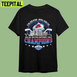 Colorado Avalanche 2022 Championship Western Conference Retro Art Unisex T-Shirt