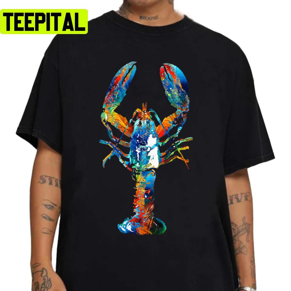 Colorful Lobster Art By Sharon Cummings Unisex Sweatshirt