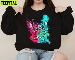 Colorful Stitch Lovely Stitch Cute Stitch Holiday Disney Sweatshirt