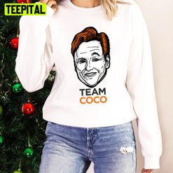 Comedian Art Conan O’brien Team Coco Smiles & Eyebrows Unisex Sweatshirt