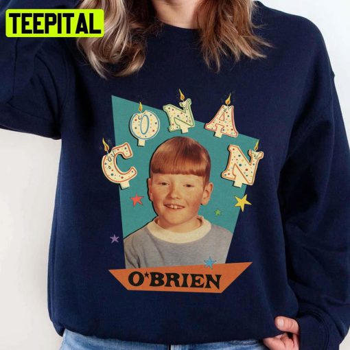 Conan O’brien Birthday Retro Portrait Unisex Sweatshirt