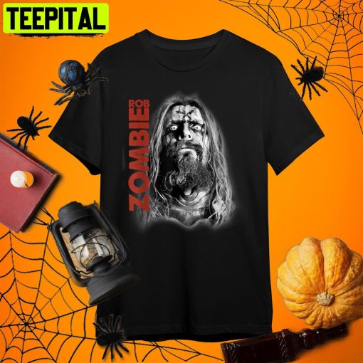 Cool Gift Animals Rob Zombie Face Unmasked Rob Zombie Halloween Retro Art Unisex T-Shirt