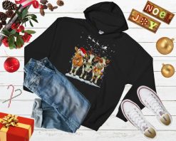 Cow Christmas Lights Ugly Hoodie