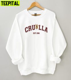 Cruella Est1961 Villain Ladies Villain Villain Disney Sweatshirt