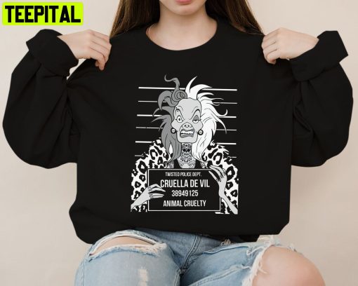 Cruella Villain Ladies Villain Villain Disney Sweatshirt