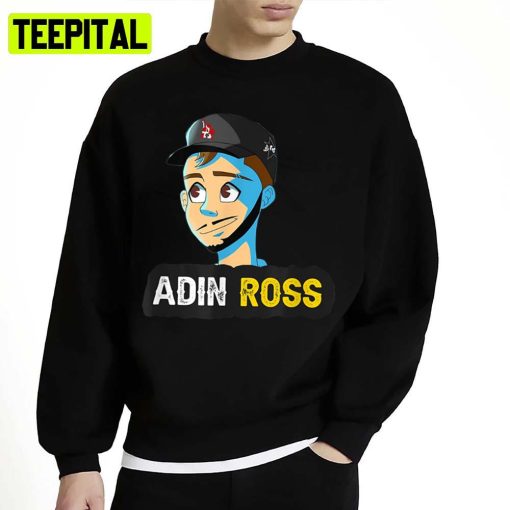 Cute Animated Fanart Streamer Adinross Art Unisex Sweatshirt