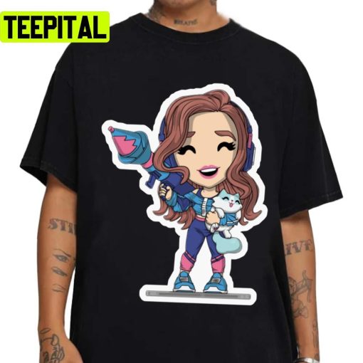 Cute Chibi Fanart Pokimane Perfect Gift Unisex Sweatshirt