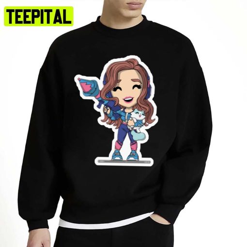 Cute Chibi Fanart Pokimane Perfect Gift Unisex Sweatshirt