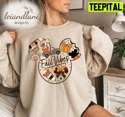 Cute Fall Mickey Fall Vibes Fall 2022 Fall Halloween Sweatshirt