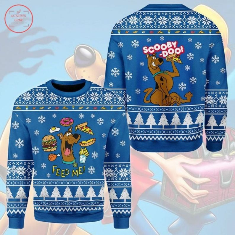 Cute Feed Me Scooby Doo Ugly Christmas Sweater