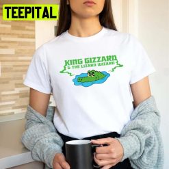 Cute Gator Design Animated King Gizzard And The Lizard Wizard Unisex T-Shirt