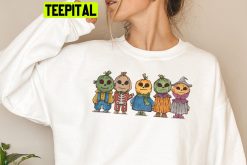 Cute Halloween Monsters Pumpkin Trending Unisex Shirt