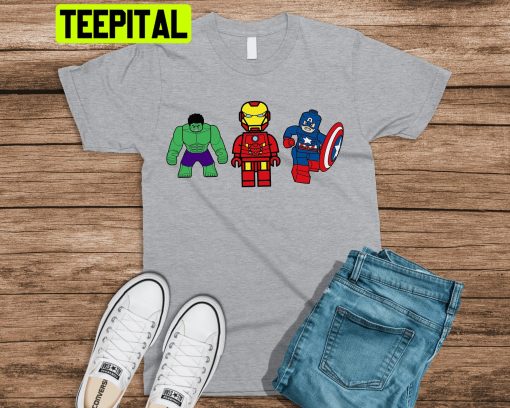 Cute Marvel Avengers Lego Avengers Ironman Hulk Captain America Trending Unisex Shirt