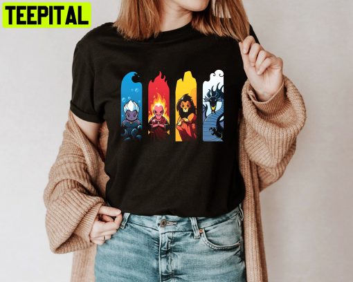 Cute Villains Villain Villain Disney Unisesx T-Shirt