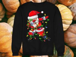 Dabbing Santa For Boys Girls Christmas Tree Lights Sweatshirt